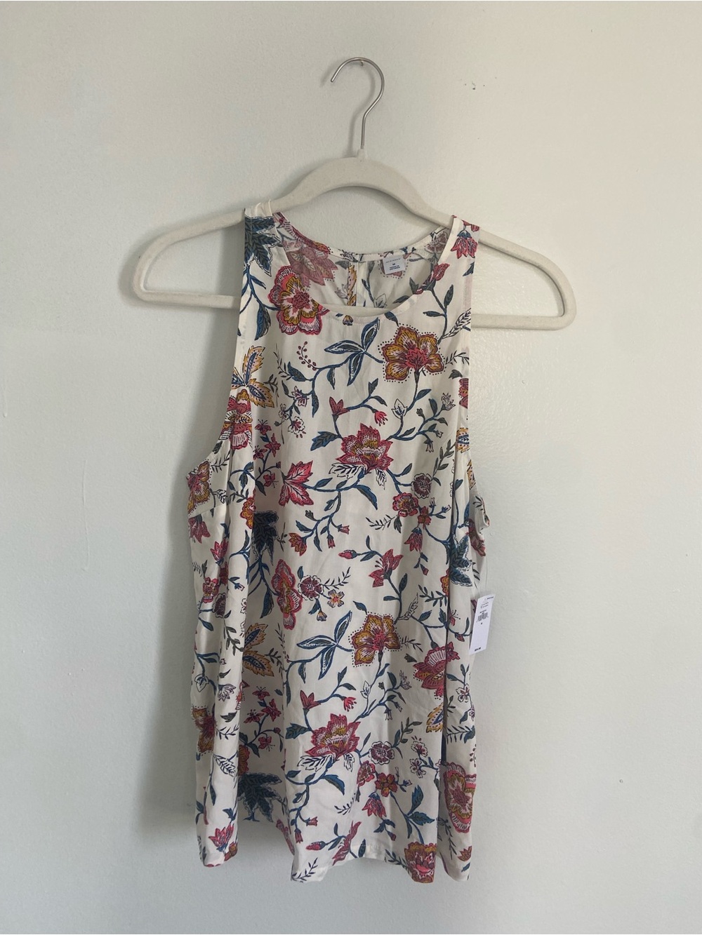 Old Navy Floral High-Neck Sleeveless Tank Top - Size M